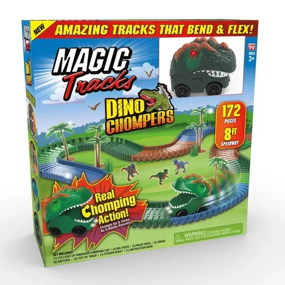 🌸 Brand New Magic Tracks Dino Chompers Set - As Seen On TV - Picture 2 of 6